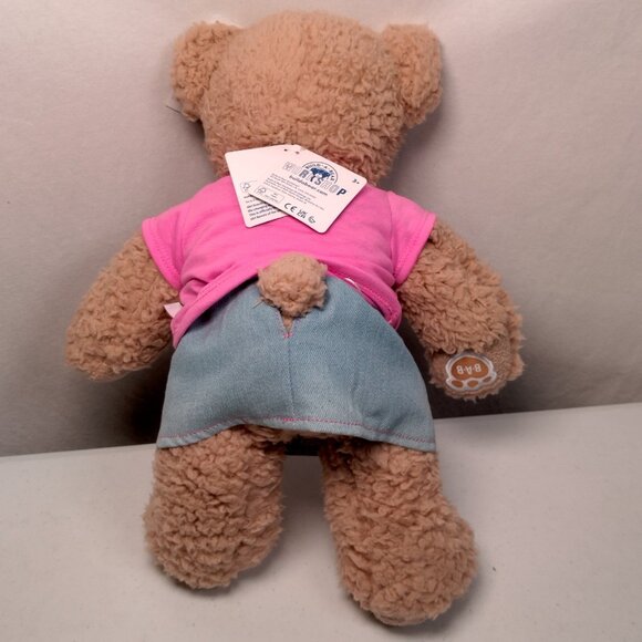 Build A Bear Workshop Bear Girl Scouts Trefoil T Shirt Denim Jean Skirt Set - Picture 4 of 16